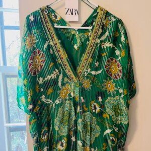Zara Kaftan Green